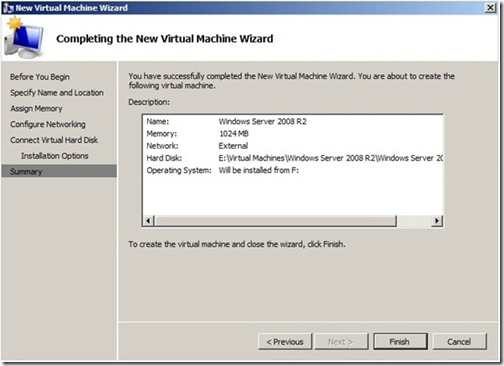 How to create new Hyper-V virtual machine  Windows Server 2008 and Microsoft v_2011-08-24_15-33-32